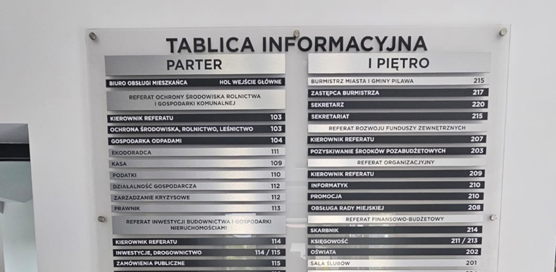 Nowoczesne tablice informacyjne #2